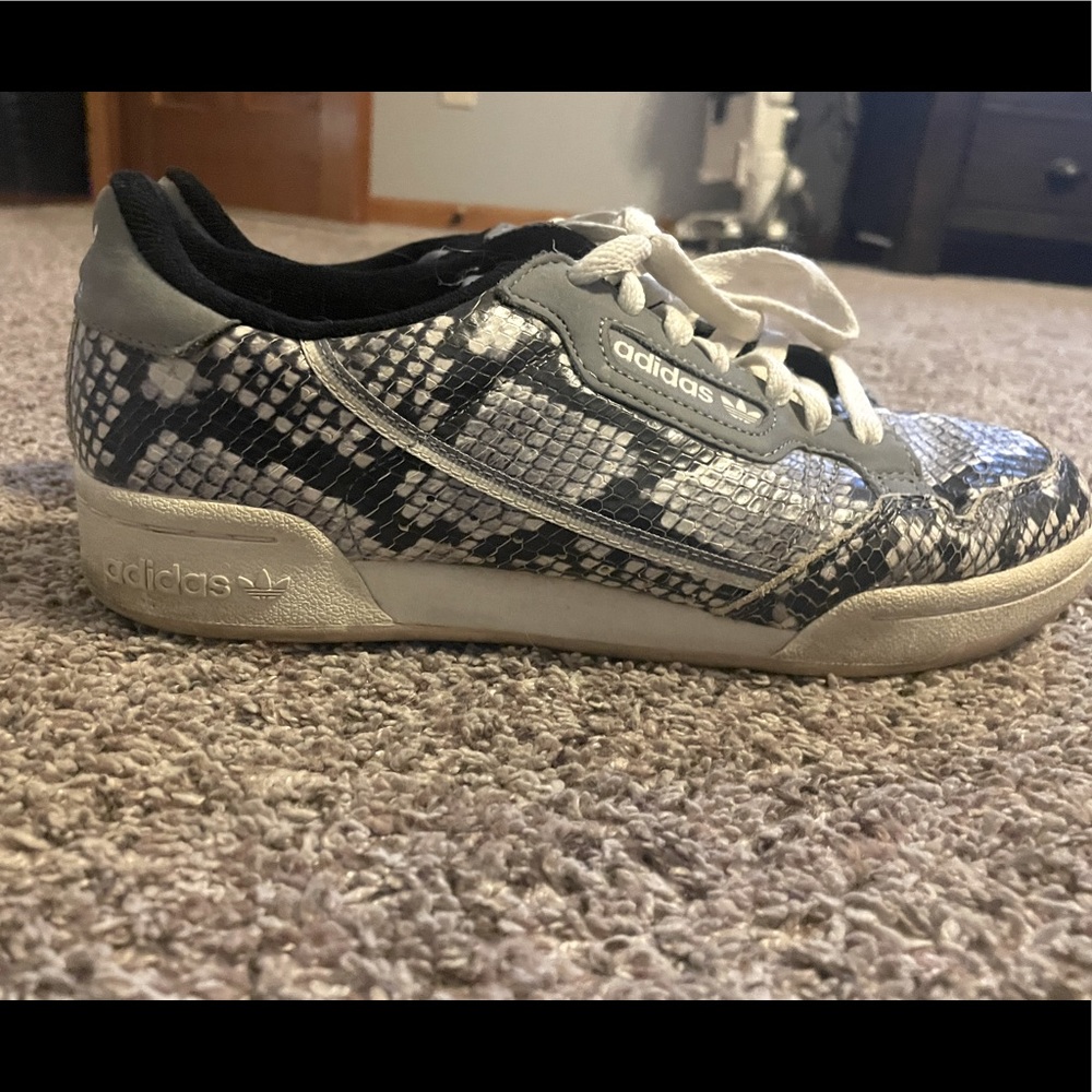 Snakeskin Adidas shoes